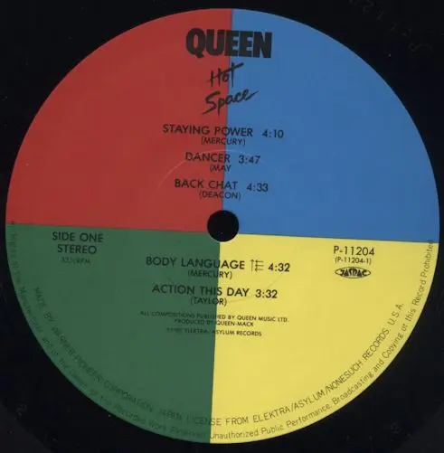 Queen - Hot Space (Japanese edition) (1982, LP) FLAC скачать торрент Queen - Hot Space (Japanese edition) (1982, LP) FLAC скачать торрент