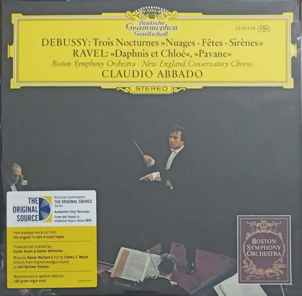 Boston Symphony Orchestra, New England Conservatory Chorus, Claudio Abbado - Debussy- Trois Nocturnes • Ravel- Daphnis et Chloe & Pavane (1970/2023, LP) DSD 256 скачать торрент Boston Symphony Orchestra, New England Conservatory Chorus, Claudio Abbado - Debussy- Trois Nocturnes • Ravel- Daphnis et Chloe & Pavane (1970/2023, LP) DSD 256 скачать торрент