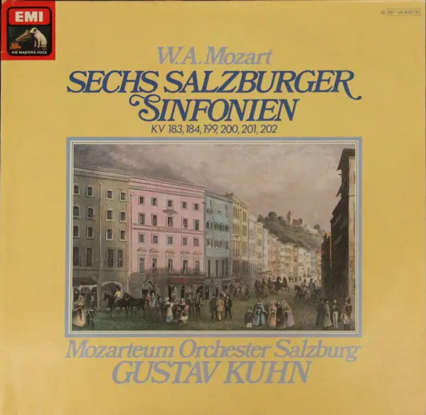 Mozarteum Orchester Salzburg, Gustav Kuhn 'W.A. Mozart - Sechs Salzburger Sinfonien KV 183, 184, 199, 200, 201, 202' 1978