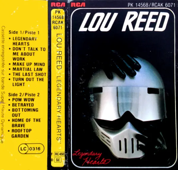Lou Reed - Legendary Hearts (1983, MC) FLAC скачать торрент