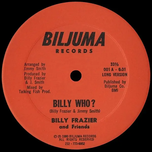 Billy Frazier - Billy Who? - 1980