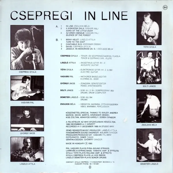 Csepregi - In Line (1980, LP) FLAC скачать торрент